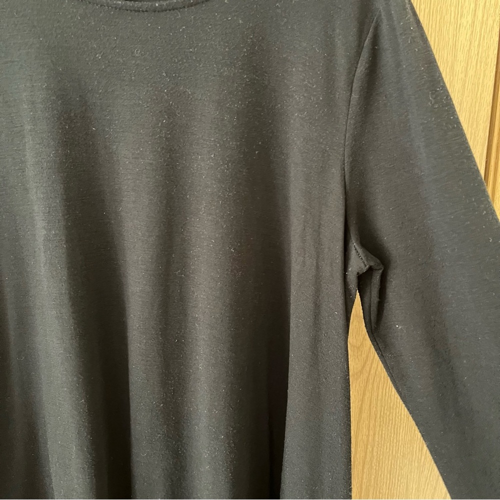Old Navy Long Sleeve Swing Dress - Black - Picture 2 of 7